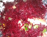 A picture of step 4 of Beetroot heart Patti.