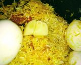A picture of step 2 of Egg Briyani.
