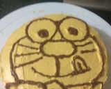 A picture of step 4 of Butterscotch doremon cake.