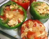 A picture of step 4 of Chicken Stuffed Peppers.