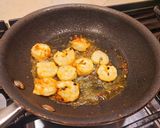 A picture of step 2 of Lauki with Prawns / Lau Chingri.