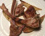 Foto del paso 7 de la receta Chuletillas de cordero, a la plancha con patatas al ahorno