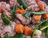 Foto del paso 1 de la receta: Pollo en salsa con calabacín