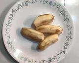 A picture of step 1 of Raw Banana Chaat.