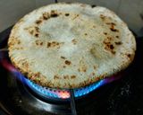 A picture of step 3 of LEFTOVER BAINGAN BHARTA STUFF BAJRA ROTLA (stuffed Millet flour flatbread).