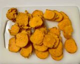 A picture of step 1 of Sweet Potato Galettes From 'Ottolenghi'.