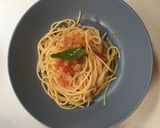 A picture of step 5 of Cold pasta with flesh tomato basil sauce.
