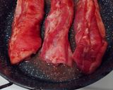 BBQ szószba pácolt csont nélküli oldalas grillezve, párolt káposztával.#gluténmentes recept fázis 5 fotója