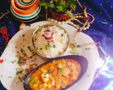 A picture of step 8 of Dhaba style paneer masala curry.