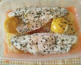 Foto del paso 13 de la receta: Filetes de Lubina al horno con Limón y patatas