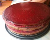 Málnazselés csokimousse torta 🎂 recept fázis 11 fotója