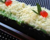Foto langkah ke 8 dari resep Brownies coklat pandan with ketan item.