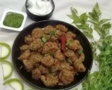 A picture of step 4 of Gujarati Snack Dudhi kothmir na Muthiya (swap methi to coriander).