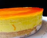 A picture of step 11 of Mango Rose Cheese Cake.