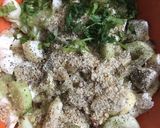 A picture of step 2 of Chestnut salad.