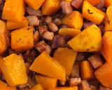 Foto del paso 4 de la receta: Espaguetis con calabaza, cebolla, bacon y otras verduritas 🍝🌼