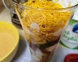 A picture of step 2 of Rainbow chaat.