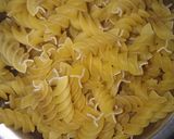 A picture of step 1 of Sprial Pasta in Red Sauce (My Style).