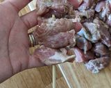 A picture of step 3 of Grilled Lamb kebabs.