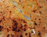 A picture of step 4 of Sweet Bundi paratha.