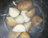 A picture of step 2 of Sabudana Vada #monsoon.