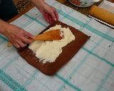 Lekváros- kókuszos piskóta recept fázis 4 fotója