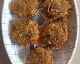A picture of step 5 of Valaipoo vadai.