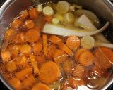 Csirkeszárny leves zúzával recept fázis 3 fotója