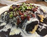 A picture of step 8 of Veracruz-Style Eggs with a Sonoran Twist.