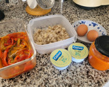 Foto del paso 1 de la receta: Canelones de berenjenas y pimientos confitados