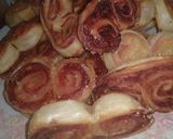 Foto del paso 6 de la receta: Palmeritas agridulces con jamón y queso