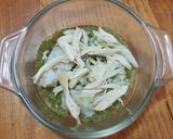 A picture of step 1 of Green Tamal Pudding.