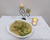 A picture of step 5 of Shahi white chicken creamy qorma.