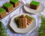 Foto langkah ke 7 dari resep Kue Lapis Pepe Sagu + Terigu Anti Gagal.