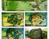 Foto langkah ke 5 dari resep Pepes: Ikan Woku Daun Ubi/Singkong (Pedas).