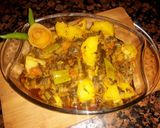 A picture of step 6 of Hari piyaz allu.