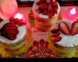 صورة لخطوة 11 من وصفة تحلية كيك الفانيليا بالفراولة والشوكولاته 🍓