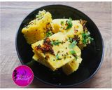 A picture of step 4 of Dal khaman.
