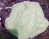 Foto langkah ke 5 dari resep Talam Lapis Pisang Ubi Ungu.