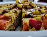Foto del paso 8 de la receta: PIZZA🍕PECHUGA Con Pimientos 🌶️del Piquillo y Cebolla Larga Caramelizada...!😀