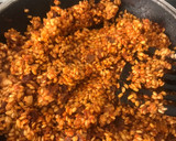 Foto del paso 4 de la receta: Arroz al horno de Pascua. Con albóndigas de bacalao, garbanzos, castañas y pasas