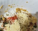 A picture of step 2 of Sizzler chessy saucey chana kabab.