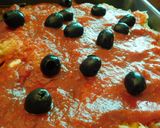A picture of step 4 of Lasagna Italian style with Spaghetti squash.