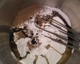 A picture of step 2 of Eggless choco molten lava cake.