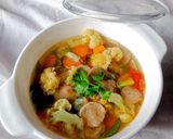 Foto langkah ke 4 dari resep 240. Sop Baso Kembang Kol.