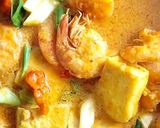 Foto langkah ke 3 dari resep Gulai Udang dan Tahu.