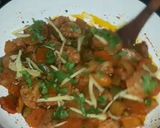 A picture of step 7 of Vegetable koiyla karahi.