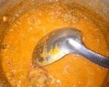 A picture of step 4 of Rice& wheat granules with sorrel soup. (#biski da miyar yakuwa).