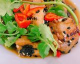 A picture of step 4 of Lemon Chicken.