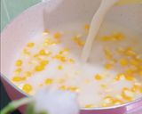 Foto langkah ke 2 dari resep Creamy Matcha Jagung Susu Keju.
